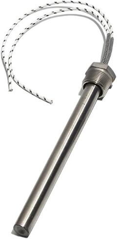BIRAN M16*200mm G1/2 20mm Thread Cartridge Heater 60V/72V Single-Ended Heating Tube 200-1000W for Heating Rods Without nut(M16x200mm 60V 500W) in Saudi Arabia