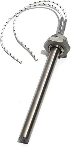BIRAN M16*200mm G1/2 20mm Thread Cartridge Heater 60V/72V Single-Ended Heating Tube 200-1000W for Heating Rods Without nut(M16x200mm 60V 500W) in Saudi Arabia
