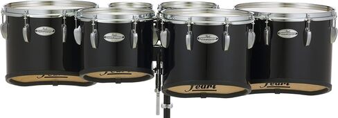 Pearl Championship Maple Marching Tenor Drums Sextet Sonic Cut 6, 8, 10, 12, 13, 14 in. Midnight Black #46 in Saudi Arabia