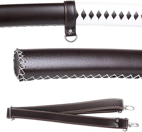Siwode The Walking Dead Michonne's Katana Sword ، T10 Clay_tempered Steel ، Damascus Steel in Kuwait