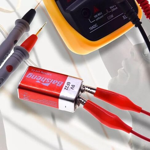 10 Pcs Alligator Clips Electrical with Wires, Preminum Crocodile Alligator Clips with Testing Probes Test Leads with Dual Ended Insulators Cable for Electric Circuit Connection, DIY School Experiments in Saudi Arabia