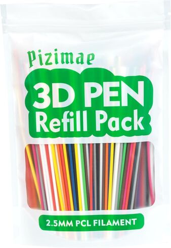 300 Pcs 3D Pen Filament 10 Colors 3D Doodler Pen Refills for 3D Start 3D Pen Low Printing Temperat Pizimae in Saudi Arabia