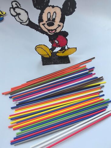 300 Pcs 3D Pen Filament 10 Colors 3D Doodler Pen Refills for 3D Start 3D Pen Low Printing Temperat Pizimae in Saudi Arabia
