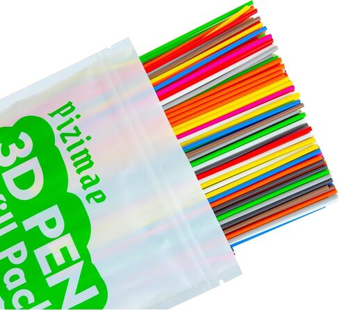 300 Pcs 3D Pen Filament 10 Colors 3D Doodler Pen Refills for 3D Start 3D Pen Low Printing Temperat Pizimae in Saudi Arabia