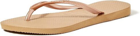 Havaianas Women’s Slim Flip Flop Sandals ، وردة الباليه ، وحجم 7-8 (37/38 BR) ،-مريحة ، خفيفة الوزن ، متينة الشاطئ ، 2 عبوة in Kuwait