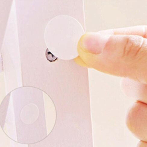 Self-Adhesive Screw Hole Stickers,2-Table 96 in 1 Self-Adhesive Screw Covers Caps Dustproof Sticker 15mm White in Kuwait
