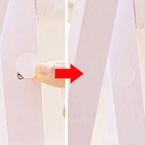 Self-Adhesive Screw Hole Stickers,2-Table 96 in 1 Self-Adhesive Screw Covers Caps Dustproof Sticker 15mm White in Kuwait