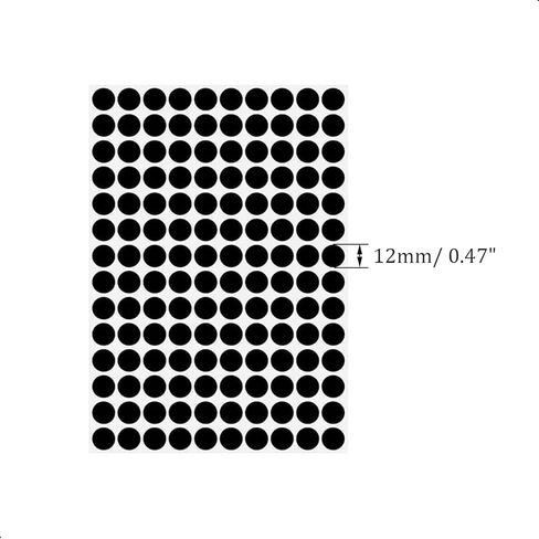 ملصقات ثقب المسمار ذاتية اللصق ، 2 طاولة 96 في 1 يغطى المسمار ذاتيا اللصق أغطية مقاوم للغبار 15 مم أبيض in Kuwait