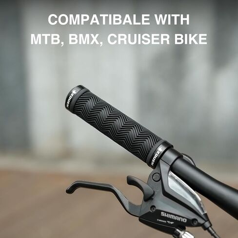 قبضة الدراجة ، قبضة مقبض الدراجات الجبلية ، قبضة مقود الدراجات ، قفل مزدوج على قبضة MTB ، BMX ، سكوتر ، ملحقات الدراجة (130 ملم) in Kuwait