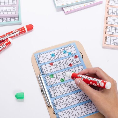 Bingo Dabbers Markers Mixed Colours Pens for Bingo Tickets Games - Pack of 6 in Saudi Arabia