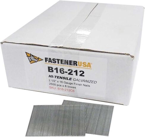 2-1/2" Finish Nails 16GA GALV 15,000ct | B16-212C6 in Saudi Arabia