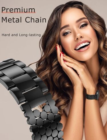 Minyee Metal Bands متوافقة مع Fitbit Sense 2/Versa 4/Versa 3/Sense Bands Women ، Sendy Stains Stain Chain Honeycomb Designer Luxury Link Lin in Saudi Arabia
