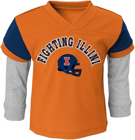 Outerstuff Illinois Fighting Illini's Illini's Orange Charger Shirt & Pants Set (12M) in Kuwait