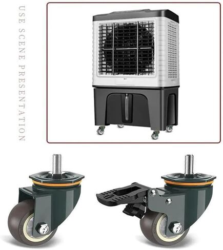 1 قطعة 2.5 بوصة M10/M12/M14/M16/M20 المسمار العجلة العالمية مع آلة صامتة رمح من المطاط الفرامل (M16- عجلة عالمية) in Kuwait