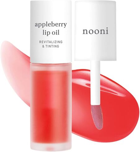 مجموعة زيت الشفاه من نوني - Appleplum Duo | مع زيت بذور التفاح، ثنائي زيت الشفاه، ملون الشفاه، مجموعات الهدايا، للشفاه المتشققة والمتقشرة in Kuwait
