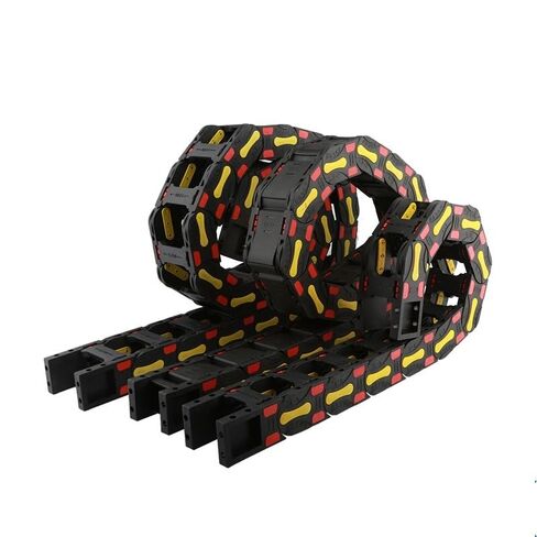Nylon Opening Towing Transmission Cable Chain Frame with End Connector Closed Drag Chain for CNC Router Transmission Parts(35x200 mm) in Saudi Arabia