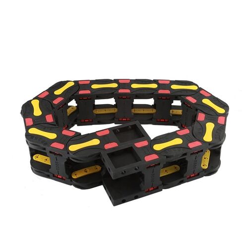 Nylon Opening Towing Transmission Cable Chain Frame with End Connector Closed Drag Chain for CNC Router Transmission Parts(35x200 mm) in Saudi Arabia
