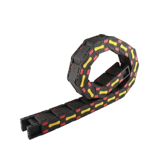 Nylon Opening Towing Transmission Cable Chain Frame with End Connector Closed Drag Chain for CNC Router Transmission Parts(35x200 mm) in Saudi Arabia