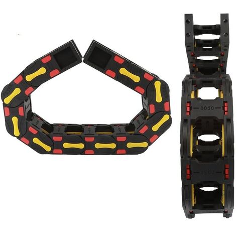 Nylon Opening Towing Transmission Cable Chain Frame with End Connector Closed Drag Chain for CNC Router Transmission Parts(35x200 mm) in Saudi Arabia