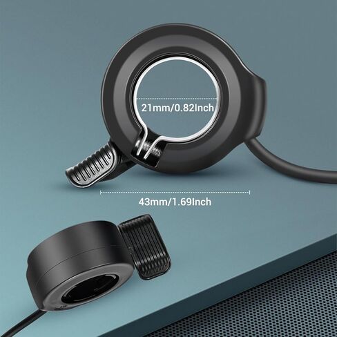 Zycle 130x Thumb Thumb Thumb مع موصل مقاوم للماء ، والتحكم في سرعة الدراجة الإلكترونية لإكسسوارات الدراجات البخارية الكهربائية 3 دبوس in Saudi Arabia