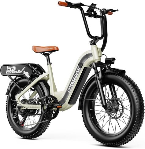 1500W Electric Bike for Adults,48V 20Ah Removable Battery Fast Ebike,Max 70Miles & 30MPH,20" x4.0 Fat Tire Electric Mountain Bike,7-Speed, Step-Thru Commuting Bicycle in Saudi Arabia