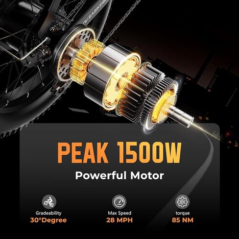 1500W Electric Bike for Adults,48V 20Ah Removable Battery Fast Ebike,Max 70Miles & 30MPH,20" x4.0 Fat Tire Electric Mountain Bike,7-Speed, Step-Thru Commuting Bicycle in Saudi Arabia