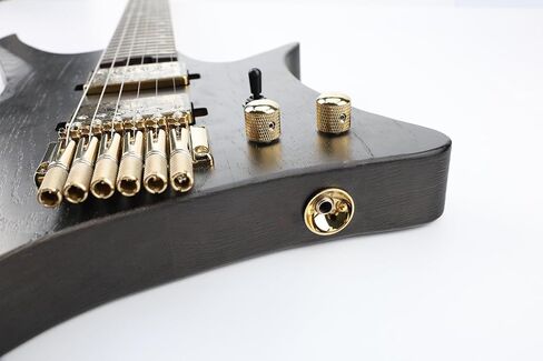 جاك الغيتار الكهربائي لوحة الزنك سبائك متري الإدخال الإدخال electrosocket ناتج اللوحة المتوافقة مع Fender Telecaster Telee Style Electric Guitar Parts Black in Saudi Arabia