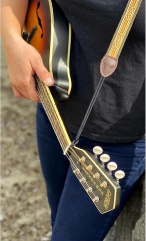 Souldier Handmade Fabric F-Style Mandolin Straps, 1 Inch Width and Adjustable Length in Kuwait