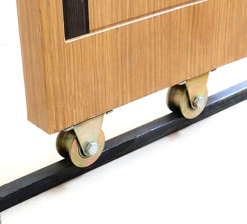 Castors H-Groove Rigid Track Wheel,Sliding Gate Roller with Bracket,Heavy Duty Barn Door Casters,45# Steel Slide Gate Hardware,for Gate Frame,Industrial Machines Carts,Wire Rope Rail(60mm) in Kuwait