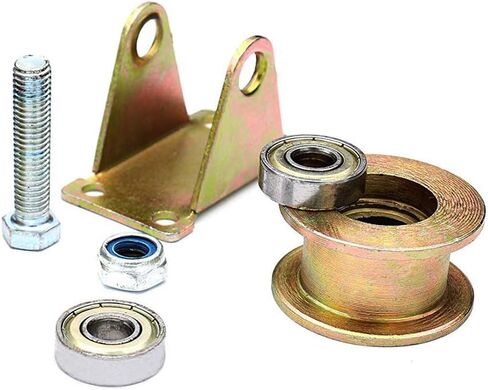 Castors H-Groove Rigid Track Wheel,Sliding Gate Roller with Bracket,Heavy Duty Barn Door Casters,45# Steel Slide Gate Hardware,for Gate Frame,Industrial Machines Carts,Wire Rope Rail(60mm) in Kuwait