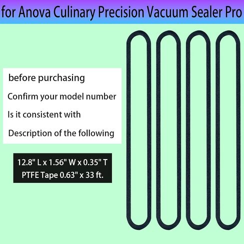 4 حشوات استبدال الرغوة الحزمة متوافقة مع ANOVA Culinary Precision Sealer Pro ، حشيات استبدال لـ ANOVA Culinary Precision Sealer Pro (12.8 * 1.56 * 0.35) in Kuwait