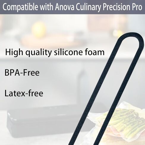4 حشوات استبدال الرغوة الحزمة متوافقة مع ANOVA Culinary Precision Sealer Pro ، حشيات استبدال لـ ANOVA Culinary Precision Sealer Pro (12.8 * 1.56 * 0.35) in Kuwait