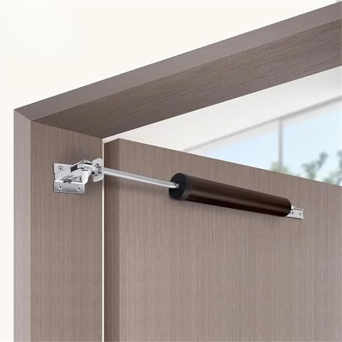1Pcs Automatic Door Soft Close Within The Positioning Stop Buffer Adjustment Door Closer Furniture Hardware(Brown) in Saudi Arabia