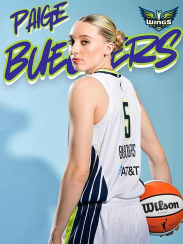 Paige Bueckers Dallas Wings WNBA Basketball Poster, Size Large 18x24 inches, Glossy Finish Wall Art Print, Portrait Style in Saudi Arabia