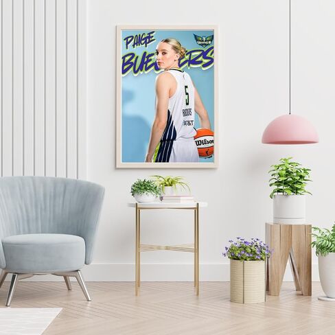 Paige Bueckers Dallas Wings WNBA Basketball Poster, Size Large 18x24 inches, Glossy Finish Wall Art Print, Portrait Style in Saudi Arabia