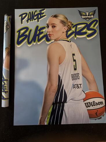 Paige Bueckers Dallas Wings WNBA Basketball Poster, Size Large 18x24 inches, Glossy Finish Wall Art Print, Portrait Style in Saudi Arabia
