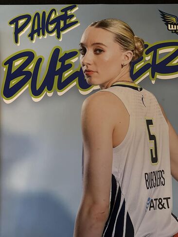 Paige Bueckers Dallas Wings WNBA Basketball Poster, Size Large 18x24 inches, Glossy Finish Wall Art Print, Portrait Style in Saudi Arabia