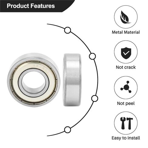 15x35x11mm Shielded Miniature Deep Groove Ball Radial 6202Z Ball Bearing Silver + White in Saudi Arabia