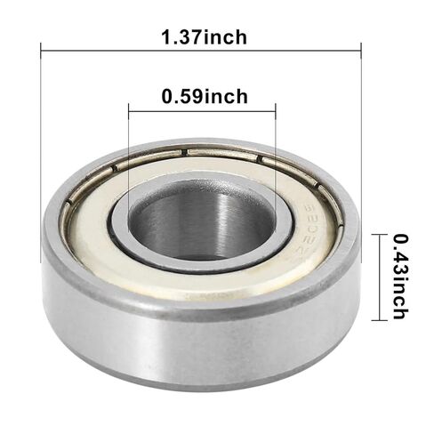 15x35x11mm Shielded Miniature Deep Groove Ball Radial 6202Z Ball Bearing Silver + White in Saudi Arabia