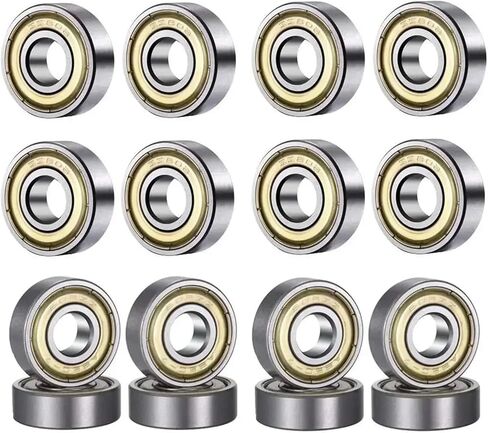 10Pcs 608ZZ 608RS Ball Bearings 8x22x7mm Metal Deep Groove Mini Ball Bearing Carbon Steel for Skateboard Scooter 3D Printer Part(10pcs 608ZZ) in Saudi Arabia