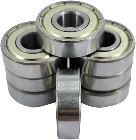 10Pcs 608ZZ 608RS Ball Bearings 8x22x7mm Metal Deep Groove Mini Ball Bearing Carbon Steel for Skateboard Scooter 3D Printer Part(10pcs 608ZZ) in Saudi Arabia
