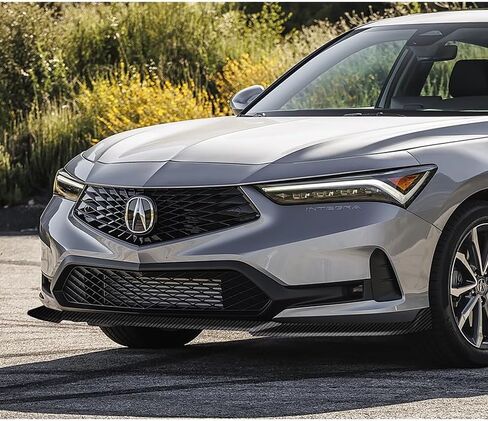 3pcs TR-Style Front Bumper Lip Spoiler Body Kit Compatible with 2023-2025 Acura Integra 2024 (Carbon Painted) in Kuwait