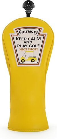 Craftsman Golf Funny Golf Club Head Covers, Driver 3 5 Wood Fairway Hybrid Headcover Set, 3 Pieces Deign Snug Fits in Saudi Arabia