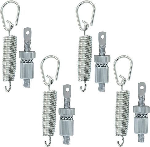 Piutouyar 4 Set Drum Pedal Spring, Stainless Steel Bass Drum Foot Pedal Spring Percussion Instrument Replacement Parts in Saudi Arabia