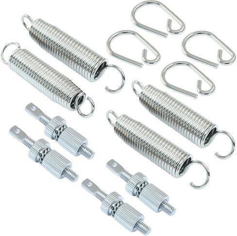 Piutouyar 4 Set Drum Pedal Spring, Stainless Steel Bass Drum Foot Pedal Spring Percussion Instrument Replacement Parts in Saudi Arabia