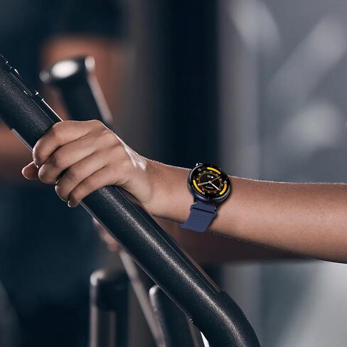 18 مم شريط نايلون مغناطيسي متوافق مع Garmin Venu 3S 41mm/Venu 2S/Vivoactive 4S/Vivomove 3S/Forerunner 255s/Forerunner 265s ، معصم حزام Solo Loop المرن للنساء الرجال in Kuwait