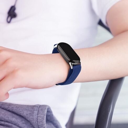 نطاقات مرنة متوافقة مع Xiaomi Smart Band 10/9/8 للنساء الرجال ، معصم الاستبدال النايلون النايلون القابل للتعديل ل Xiaomi Mi Band 10/9/8 in Saudi Arabia