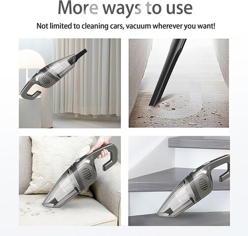 BZY Handhled Vacuum Cordless Portable,16500Pa High Power Rechargeable with Multi Accessories Lightweight Small Portable Dust Busters Cordless Rechargeable for Car,Office and Home Cleaning Grey in Saudi Arabia