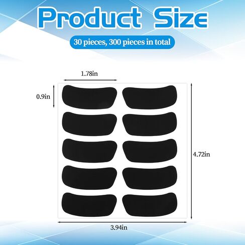 300 PCS Eye Black Stickers ذاتية لعبة كرة القدم للبيسبول لينة تحت العين شرائط سوداء قابلة للتنفس مع 1 مساءً قلم رصاص أبيض للرياضة يوم عيد ميلاد لوازم حفلة عيد ميلاد تحت عنوان in Saudi Arabia