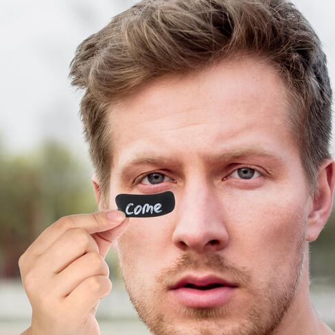300 PCS Eye Black Stickers ذاتية لعبة كرة القدم للبيسبول لينة تحت العين شرائط سوداء قابلة للتنفس مع 1 مساءً قلم رصاص أبيض للرياضة يوم عيد ميلاد لوازم حفلة عيد ميلاد تحت عنوان in Saudi Arabia